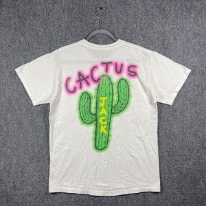 Travis Scott Cactus Jack White Tshirt Mens Size Small #1210